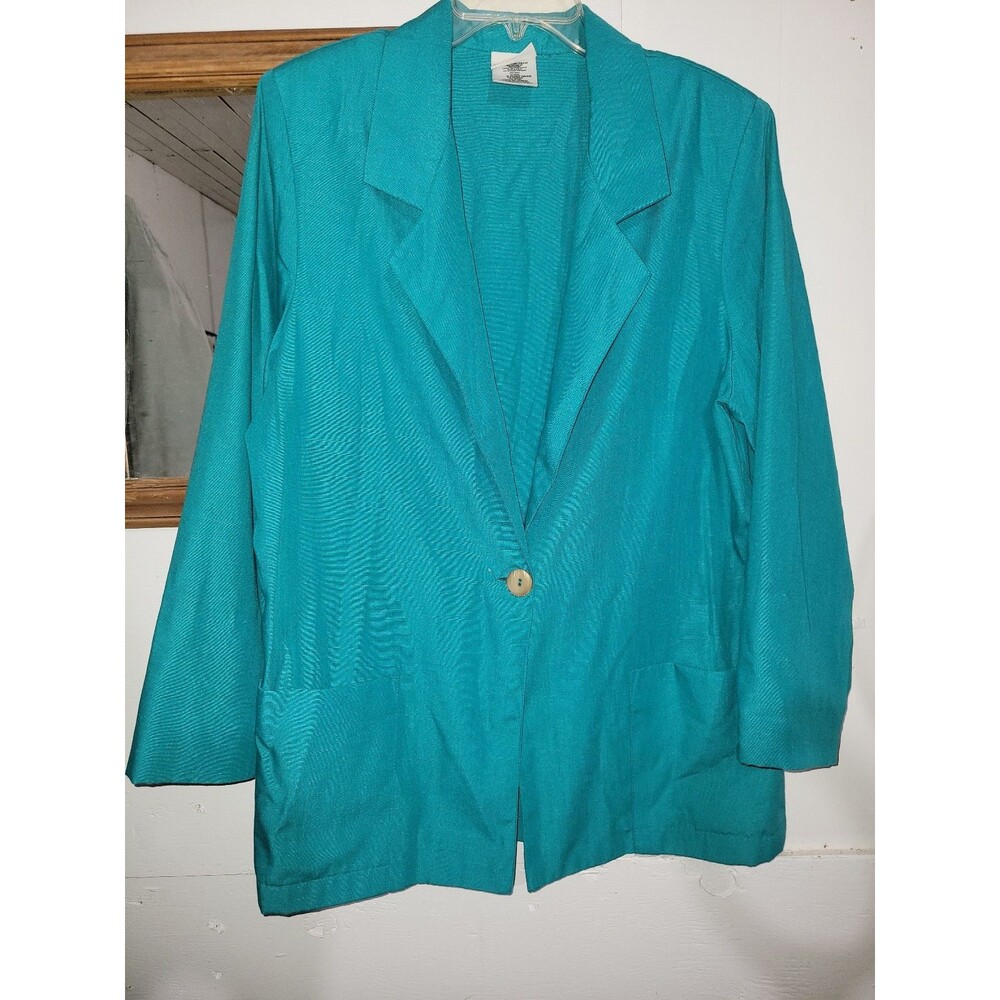 Bobbie Brooks women's teal blazer